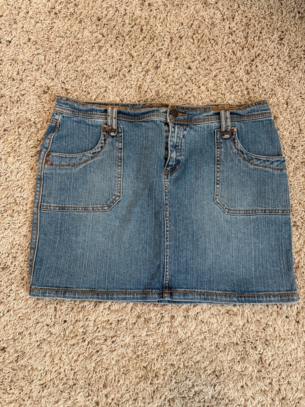 Daisy Fuentes Blue Denim Mini Skirt